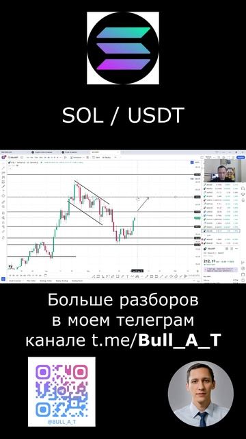 Куда пойдет SOLANA 2025 аналитика,теханализ #shorts #криптовалюта #solana #инвестиции #солана #sol