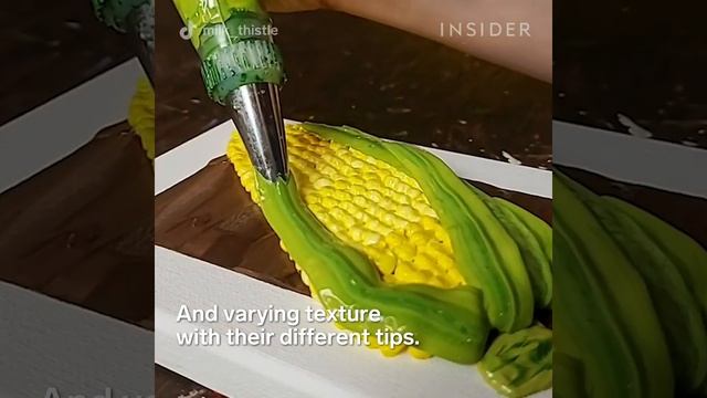 Food Art Made From Thick Paint _ Art Insider