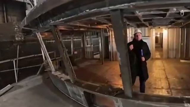 В Нижнем Новгороде продолжается строительство круизного лайнера, размером с пятиэтажный дом