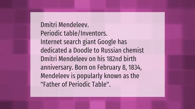 Who Is The Father Of The Periodic Table And Why?