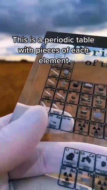 This is awesome | Periodic table made with real elements | #science #sciencefacts  #youtubeshorts