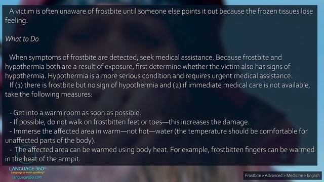 Frostbite: English