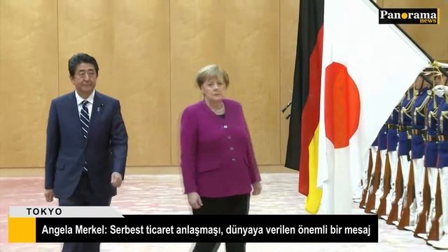 Angela Merkel Serbest ticaret anlaşmaşı, dünyaya verilen önemli bir mesaj