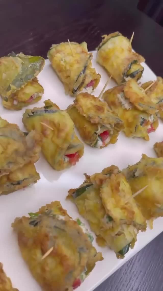 Рулетики из кабачков