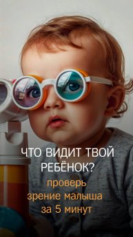 Тест на зрение малыша до года.