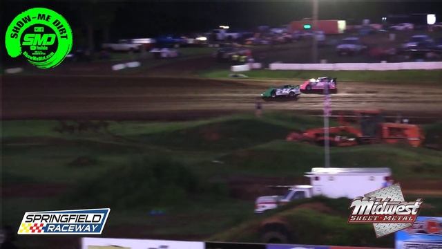 S03➜E376 Sharp Mini Late Model Heat Races - POWDER PUFF NIGHT Springfield Raceway 08-03-2019