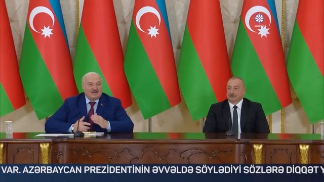 Prezident İlham Əliyev və Prezident Aleksandr Lukaşenko mətbuata bəyanatlarla çıxış ediblər
