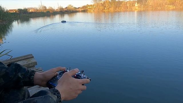 Установка автопилота UNIBOAT на CarpBoat. Испытания, настройка ПИД.-(2160p30)