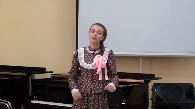 Близнюк Настя. 1 курс.Экзамен по народному пению. Калининградский обл. муз. колледж. 2015 г.