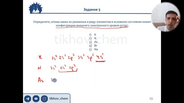 1.2.2.  Электронная формула и энергетическая диаграмма. Практика 1
