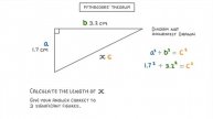 GCSE Maths - Pythagoras' Theorem And How To Use It #120