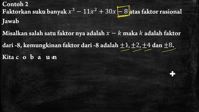 polinomial teorema faktor