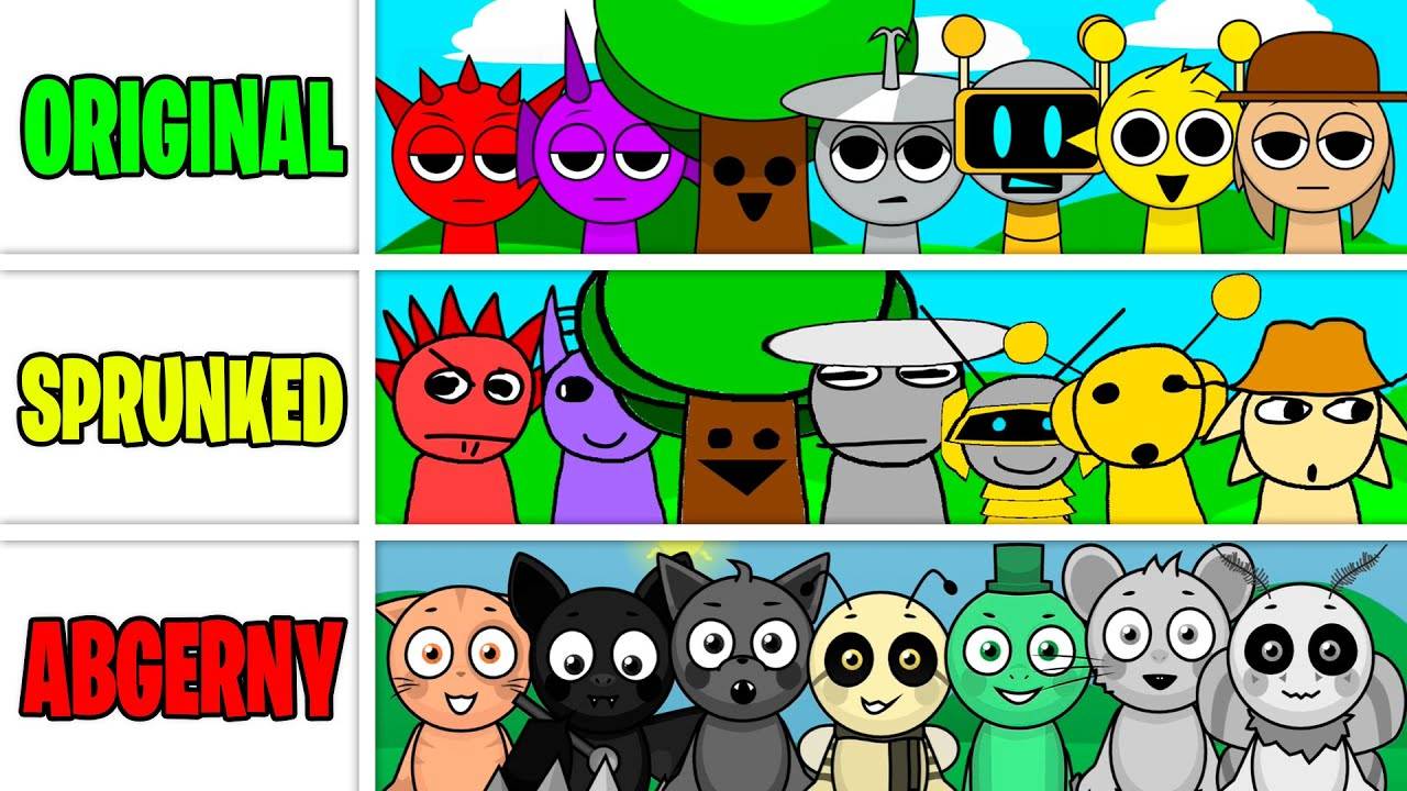 Incredibox Sprunki Mix - ОРИГИНАЛ против SPRUNKED против ABGERNY