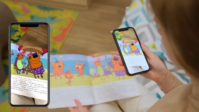 Живая детская книга c дополненной реальностью. AR