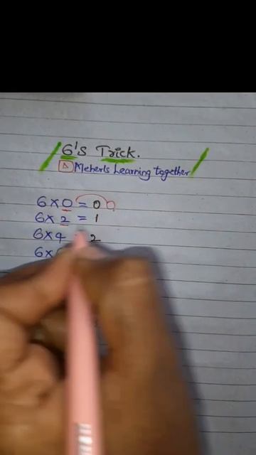 6 s table II table of 6 II easy  mathsticks IImathstricks#shorts#ytshorts#viralshorts
