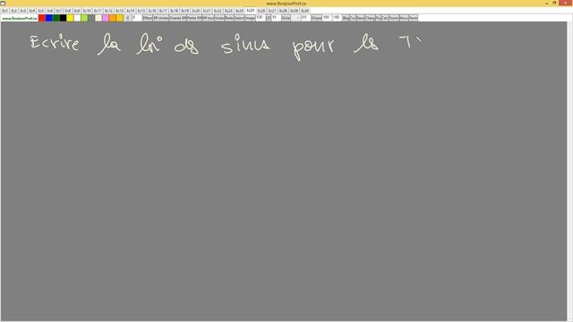 Math 10 MPM2D loi des sin partie 1 ecrire la formule 2018 09 08 15 12 40