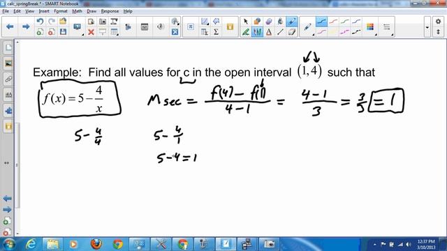 mean value theorem for derivatives