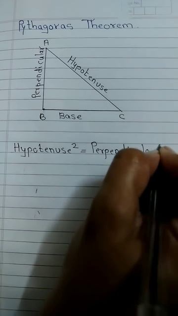 Pythagoras theorem
