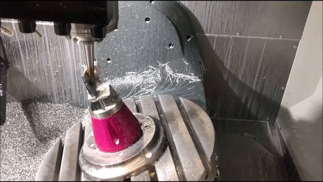 Чистовая обработка в 5-ти осях Solidcam. Finishing in 5 axes Solidcam.