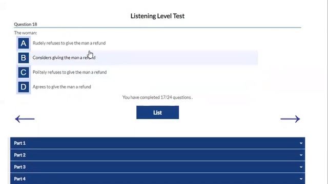 Oxford Online English Listenig Level Test With ANSWERS