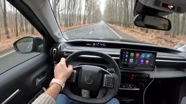 НОВЫЙ 2025 Citroen C3 12 100 hp POV Test Drive 2290 Joe Black