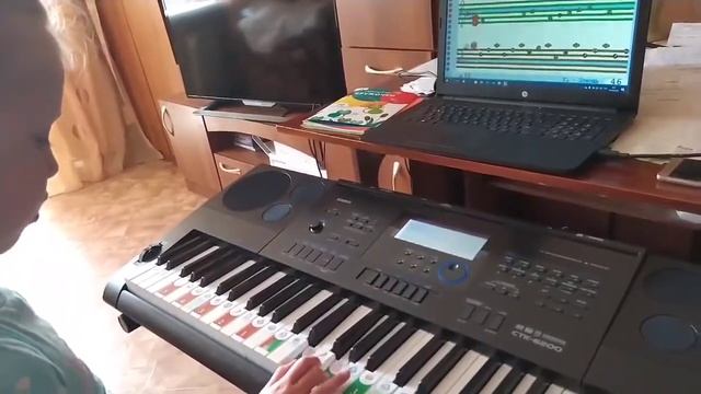 Учимся читать ноты с программой Софт Моцарт,Катя, 7 лет г Чайковский