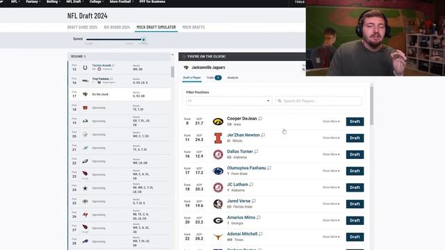 My 2024 NFL Mock Draft!