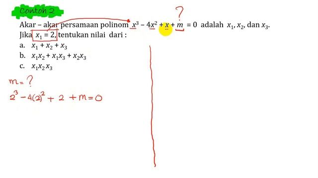 Jumlah Kali Akar Polinom Derajat Tiga