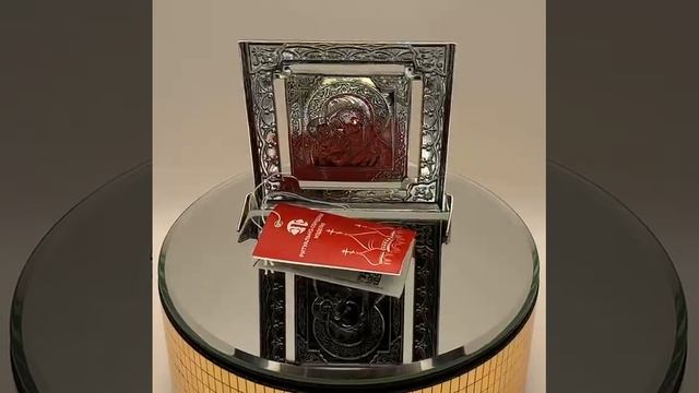 Серебряная Икона Казанская Божия Матерь оксидирование Б930866К