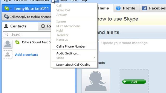 Quick Look around Skype