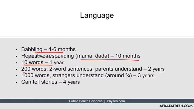 Vi Developmental Milestones
