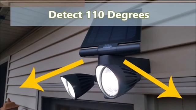 Pacific Accents 2 x 5 Watt COB LED Solar Security Spotlight - 600 Lumens