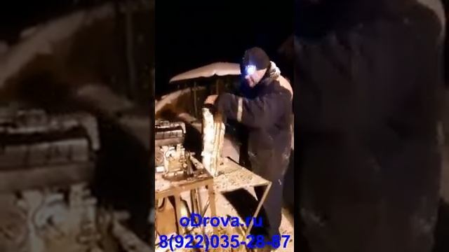 ВИНТОВОЙ дровокол на бензиновом моторе 7 л.с с редуктором. Отзыв для компании oDrova.ru