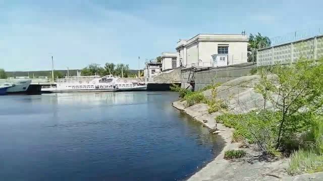 Судоходный канал плотины Волжской ГЭС им. В.И.Ленина