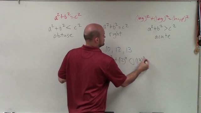 How to classify a triangle using the Pythagorean inequality Theorem ex 2
