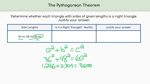 Converse of the Pythagorean Theorem