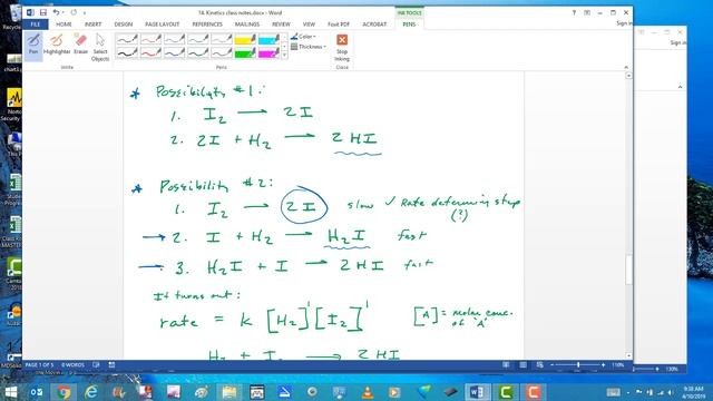 Chemistry: Kinetics problems