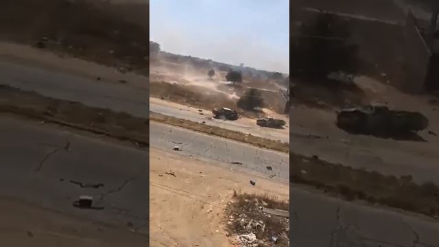 Архивные кадры эпичной засады на автомобиль ЛНА (Ливийская Национальная Армия) подразделением сил ПН