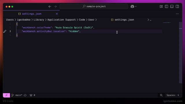 VS Code | Минималистичная настройка 2025 (1/11) - Цветовая тема и интерфейс