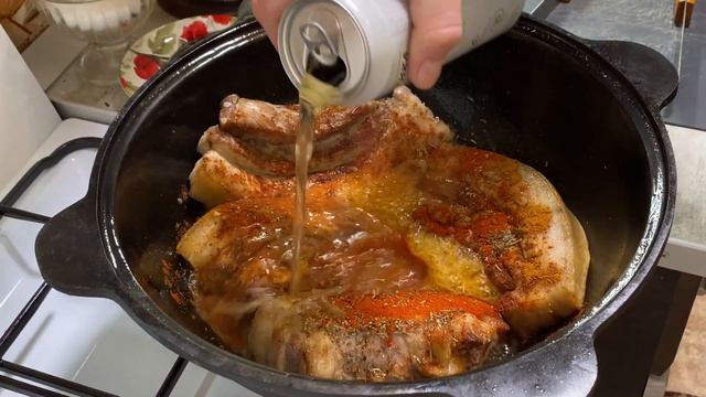Свиная Грудинка в Пиве