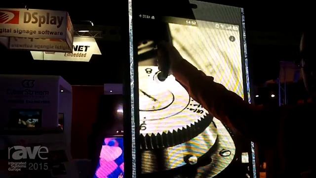 ISE 2015: Foreground Displays Their Mirror Poster LED Display with 2.5mm Pixel Pitch