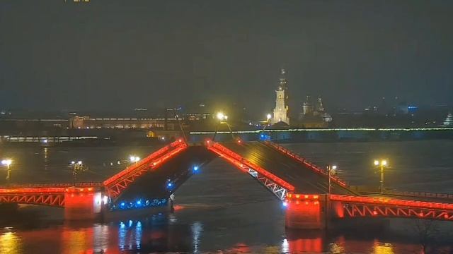 Дворцовый мост в карасном 29.01.2025