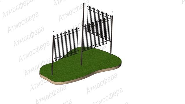 Секция_ограждения_Штакетник