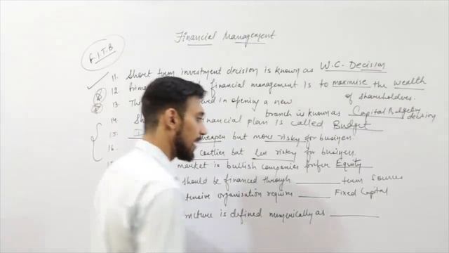 Financial Management | Objective questions | Business studies