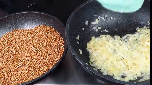 Вкусная ГРЕЧКА С ОВОЩАМИ на сковороде Полезный и сытный гарнир вегетарианский рецепт Люда Изи Кук
