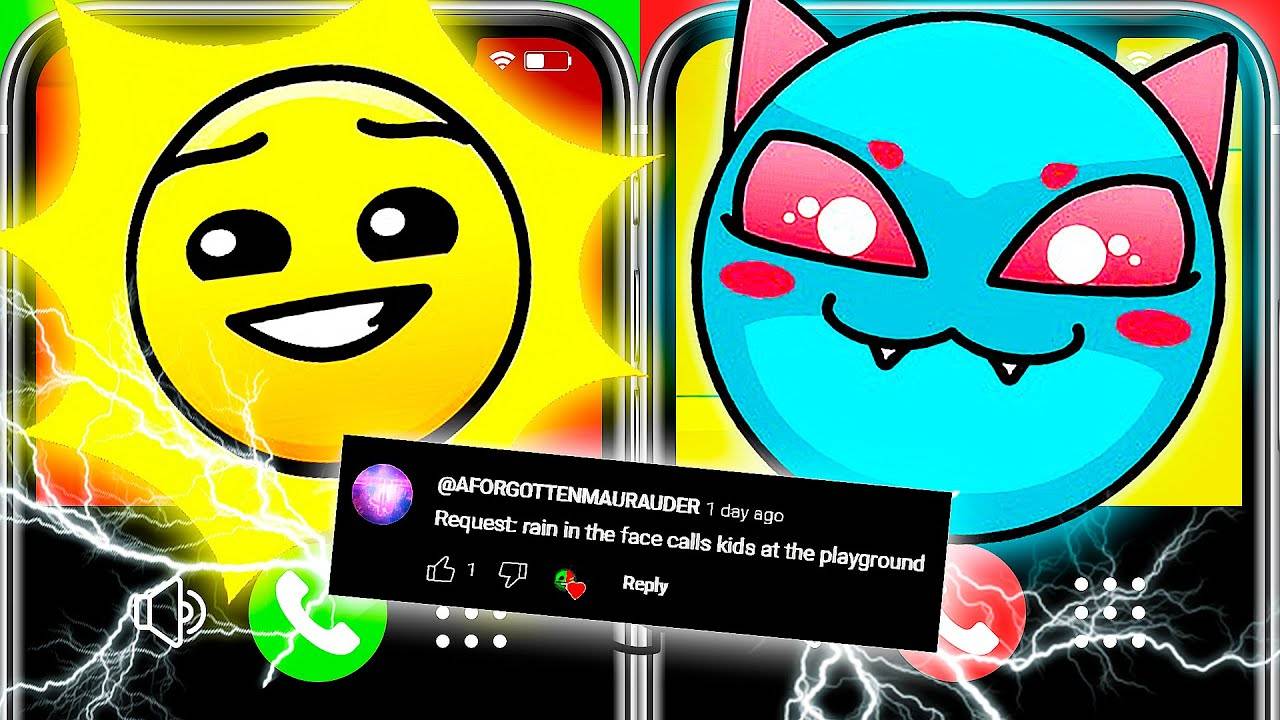 RAIN IN THE FACE вызывает ДЕТИ НА ИГРОВОЙ ПЛОЩАДЕ 🌞 Geometry Dash Meme Level