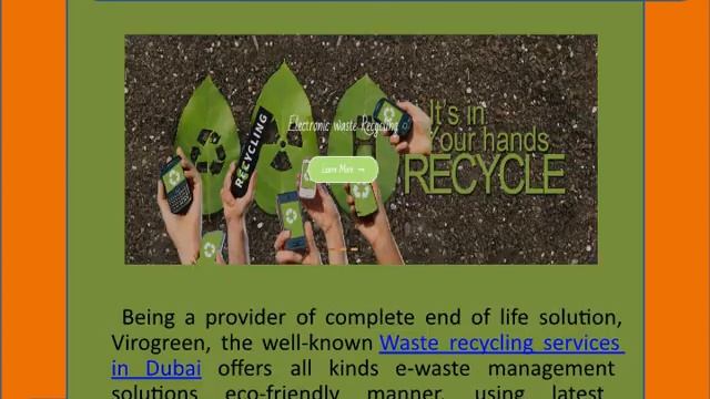 e waste recyclers in Dubai