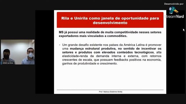 Live UEMS na Rota Bioceânica: Avanços Para o Desenvolvimento Sul-Mato-Grossense