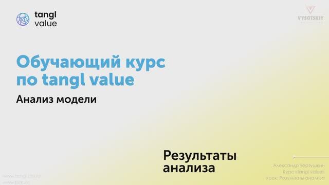 [Курс «Tangl value»] Результаты анализа. Часть 1