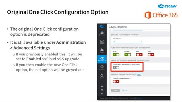 Zscaler Integration with office365